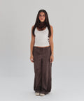 Crinkled Brown Trousers