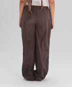Crinkled Brown Trousers