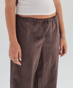 Crinkled Brown Trousers